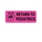 Nevs Return To Pediatrics 7/8" x 2-1/4" Flr Pink w/Black N-3387 - alternate 1
